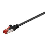 Goobay Câble Réseau CAT 6 S/FTP (PiMF) Blindé 50 cm Noir
