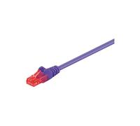 Goobay Câble Réseau CAT 6 U/UTP CCA Non Blindé 25 cm Violet