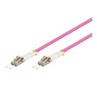 goobay - Câble réseau - LC multi-mode (M) pour LC multi-mode (M) - 1 m - fibre optique - 50 / 125 microns - OM4 - sans halogène - violet