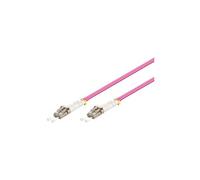 goobay - Câble réseau - LC multi-mode (M) pour LC multi-mode (M) - 1 m - fibre optique - 50 / 125 microns - OM4 - sans halogène - violet