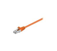 goobay - Câble réseau - RJ-45 (M) pour RJ-45 (M) - 1.5 m - paire torsadée écrantée (F/UTP) - CAT 5e - moulé, sans crochet - orange