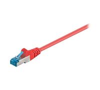goobay - Câble réseau - RJ-45 (M) pour RJ-45 (M) - 1.5 m - SFTP, PiMF - CAT 6a - sans halogène, moulé, sans crochet - rouge