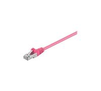goobay - Câble réseau - RJ-45 (M) pour RJ-45 (M) - 1 m - SF/UTP - CAT 5e - moulé, sans crochet - magenta