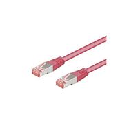 goobay - Câble réseau - RJ-45 (M) pour RJ-45 (M) - 2 m - pairs in metal foil (PiMF) - CAT 6 - sans halogène, moulé - magenta
