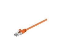goobay - Câble réseau - RJ-45 (M) pour RJ-45 (M) - 3 m - paire torsadée écrantée (F/UTP) - CAT 5e - moulé - orange