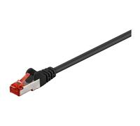 goobay - Câble réseau - RJ-45 (M) pour RJ-45 (M) - 3 m - pairs in metal foil (PiMF) - CAT 6 - sans halogène, moulé - noir