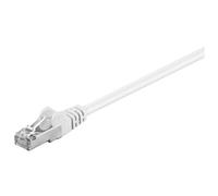 goobay - Câble réseau - RJ-45 (M) pour RJ-45 (M) - 50 m - paire torsadée écrantée (F/UTP) - CAT 5e - moulé - blanc