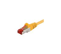 goobay - Câble réseau - RJ-45 (M) pour RJ-45 (M) - 7.5 m - pairs in metal foil (PiMF) - CAT 6 - sans halogène, moulé, sans crochet - jaune
