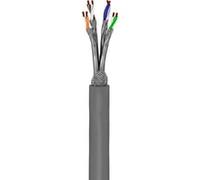 Goobay 96095 CAT 6a Câble Réseau, S/FTP (PiMF), Gris, 305 m Longueur