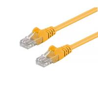 Goobay Câble réseau RJ45 cat. 5e U/UTP - Jaune / 1,5 m