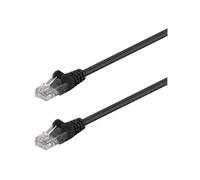 Goobay Câble réseau RJ45 cat. 5e U/UTP - Noir / 0,5m
