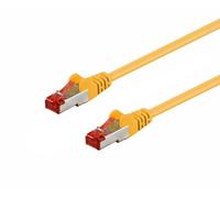 Goobay 95578 CAT 6 Câble de Liaison, S/FTP (PiMF), Jaune, 1.5 m Longueur