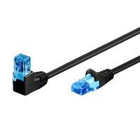 Goobay Câble réseau RJ45 U/UTP Cat. 6A coudé à 90° - 1 m