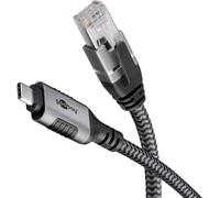 Goobay Câble USB-C vers RJ45 Ethernet CAT6 1,5 m – 1 Gbit/s – Modèle 70697