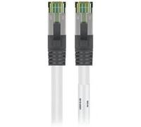 Goobay Câble RJ45 Cat 8.1 S/FTP 0.25 m (Blanc) Blanc G