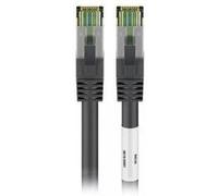 Goobay Cable RJ45 Cat 8.1 S/FTP 15 m (Noir) - Cable Ethernet RJ45 blinde categorie 8.1 S/FTP 15 metres (Noir) G
