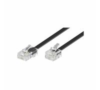 Goobay Câble téléphonique RJ11 / RJ45 Noir - 6 m