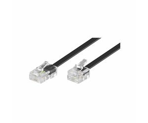 Goobay Câble téléphonique RJ11 / RJ45 Noir - 6 m