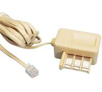 Goobay Câble téléphonique RJ11 vers gigogne M/F - 3 m