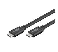 Goobay Câble USB 3.1 SuperSpeed+ USB C 0.5m (Connecteur USB 3.1 Type C > Connecteur USB 3.1 Type C)- Noir