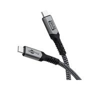 goobay Câble USB 4/Câble de charge rapide USB-C 240 watts 40 Gbit pour écran HD 8K/Câble haut débit type-C pour ordinateur portable & hub & téléphone portable/station d'accueil / 1,5m / 74212