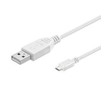 Goobay Câble Micro-USB 95143 – USB 2.0, recharge et synchronisation – 1,8 m, blanc