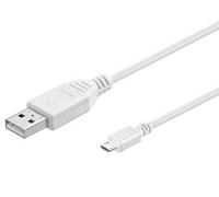 Goobay Câble USB-A vers Micro-USB - 3 m - Blanc