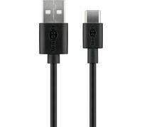 Goobay Câble USB-A vers USB-C - 10 cm - Noir