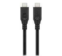 goobay Câble USB-C Gen 4 240 W - Câble de charge rapide - Transfert de données 20 Gbits (PD) - Câble de charge Thunderbolt 3 & 4 - Câble de données - MacBook, iPad, HP, Dell, 1,5 m / 74188