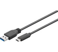 goobay Câble USB C/USB 3.0 A 0,15 m noir, 1 St.