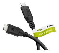 Goobay Câble USB-C¿, USB 3.2, 100 W, 10 Gbit/s, 0,5 m