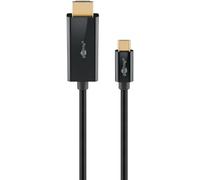 goobay Câble USB-C vers HDMI 2.0 - Connecteurs plaqués or - Résolutions Ultra HD jusqu'à 4 K @ 60 Hz - USB-C vers HDMI pour ordinateur portable, PS5, Xbox, Apple TV 4K, accessoires TV - 1 m - 75696