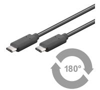 Goobay Câble USB 3.0 USB-C mâle–USB-C mâle 2,00 m noir réversible 66508
