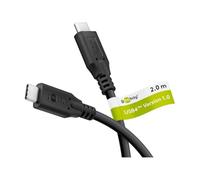 goobay Câble USB C vers USB C avec Thunderbolt 4, USB 4.0, 20 Gbit/s/100 W, câble de données USB type C avec Power Delivery PD, charge rapide pour hub, mobile, station d'accueil, 2 m / 74197
