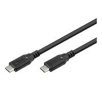 goobay Câble USB C vers USB C, USB 3.2 Gen2, 10 Gbit/s/100 W, câble de données USB type C avec Power Delivery PD, charge rapide pour téléphones portables, tablettes, station d'accueil, 2 m, 74202