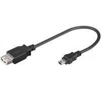 Goobay Câble USB femelle / Mini USB mâle OTG - 0,20m