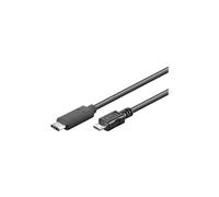 Goobay 67993 câble USB USB 2.0 1 m Micro-USB B USB C Noir