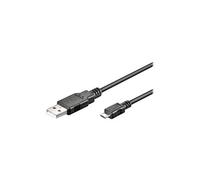 Goobay 95735 câble USB USB 2.0 0,3 m USB A Micro-USB B Noir