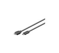 Goobay 67995 Câble USB 3.0 pour Appareil USB-C/USB 3.0/Micro-B Noir