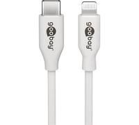 Goobay Câble USB 2.0 USB-C mâle vers Lightning 1,00 m blanc 39446