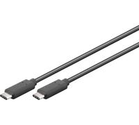Goobay Câble USB USB 3.0 USB-C® mâle, USB-C® mâle 2.00 m noir connecteur utilisable des deux cotés 66508