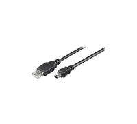 goobay - Câble USB - USB (M) pour mini USB type B (M) - USB 2.0 - 1.5 m - rond - noir