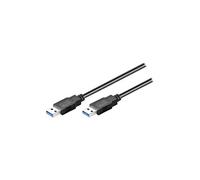 goobay - Câble USB - USB type A (M) pour USB type A (M) - USB 3.0 - 50 cm - noir