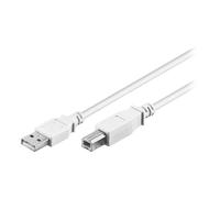 goobay - Câble USB - USB Type B (P) pour USB (P) - USB 2.0 - 1 m - blanc