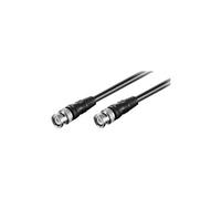 goobay - Câble vidéo/audio - BNC prise pour BNC prise - 50 cm - double blindage - noir
