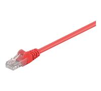 Goobay - Cat 5e Câble Patch, U/utp, Rouge, 1 M, Conducteur En Aluminium Plaqué Cuivre (cca). Longueur De Câble 1 M