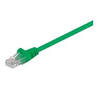 Goobay - Cat 5e Câble Patch, U/utp, Vert, 15 M, Conducteur En Aluminium Plaqué Cuivre (cca). Longueur De Câble 15 M
