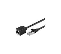 Goobay CAT 5e extension cable F/UTP, black, 15 m - RJ45 plug (8P8C) RJ45 jack (8P8C)