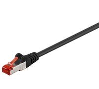 Goobay CAT 6-100 SSTP PIMF Black 1m Noir câble de réseau - Câbles de réseau (1 m, RJ-45, RJ-45, Noir)