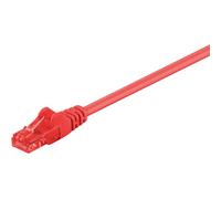 Goobay - Cat 6 Câble Patch, U/utp, Rouge, Conducteur En Aluminium Plaqué Cuivre (cca). Longueur De Câble 3 M